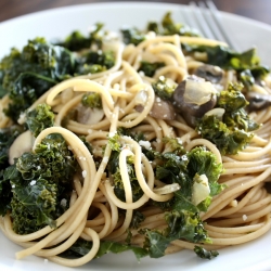 Kale & Mushroom Spaghetti