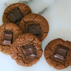 Chocolate Molasses Ginger Cookies