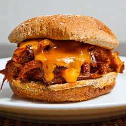 BBQ Roast Beef and Cheddar Sandwich