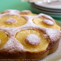 Torta di mele affondate