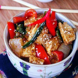 Braised Tofu in Sesame, Peanut