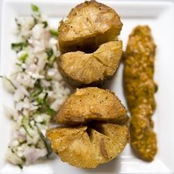 Steamed Tapioca With Relish