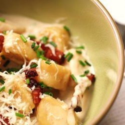 Sweet Potato Gnocchi w/ Cream Sauce