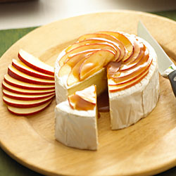 Brie Cheese and Caramel Apple