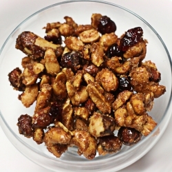 Spicy Sweet Candied Craisin Nuts