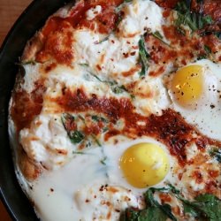 Pizza with an Egg on Top