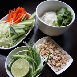 Fresh Asian noodle salad