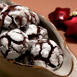 Chocolate Snow Cookies