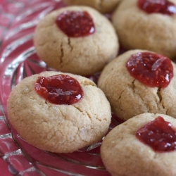 Peanut Butter and Jelly Thumbprints