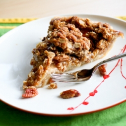 Vanilla & Pear Crumble Pie