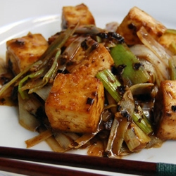 Roasted Tofu and Black Bean Sauce