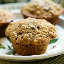 Coffee Chocolate Chip Walnut Muffin