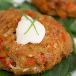 Baked Blue Cheese Crab Cakes