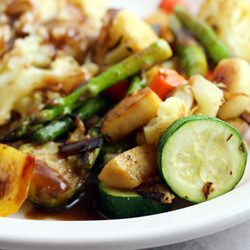 Roasted Vegetables with Gravy