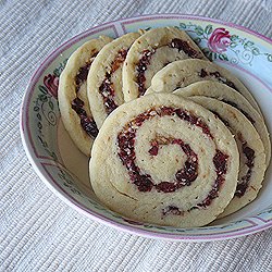 Cranberry Orange Spiral Cookies