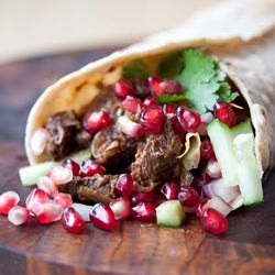 Goan Pork with Pomegranate Salsa