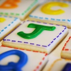 Alphabet Sugar Cookies