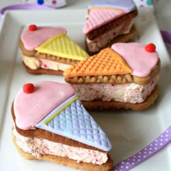 Ice Cream Cookie Sandwiches