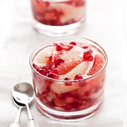 Grapefruit Pomegranate In Tea Jelly