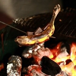 BBQ Dark Choco Stuffed Bananas