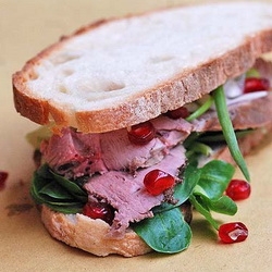 Sandwich with Spicy Lamb