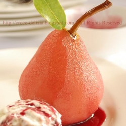 Pears in Spiced Red Wine