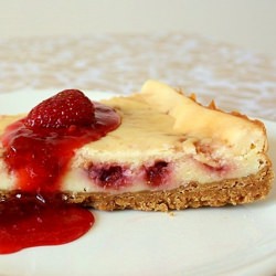 Strawberry Swirl Cheesecake