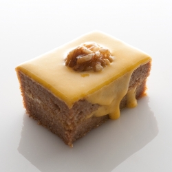 Walnut Cake with Egg Custard