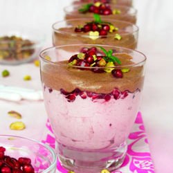 Pom, Cranberry & Choco Mousse