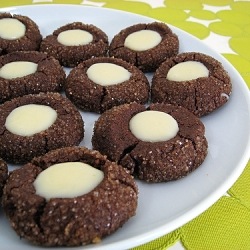 Chocolate-mint Thumbprints