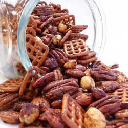 Spicy Nuts and Pretzels