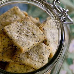 Sea Salt and Poppy Seed Crackers