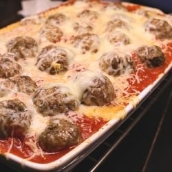 Baked Italian Spaghetti and Meatballs