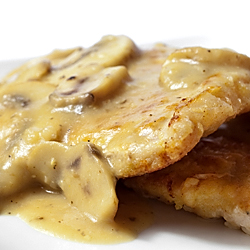 Fried Pork Chop with MUshroom Gravy