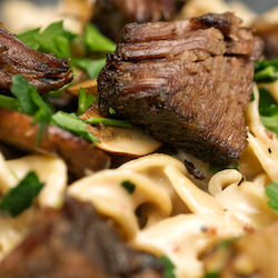 Slow Cooked Beef Stroganoff