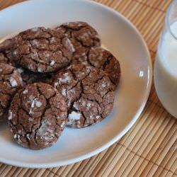 MInt Chocolate Crinkles