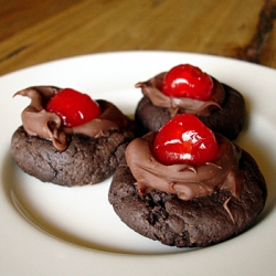 Fudgey Chocolate-Cherry Cookies