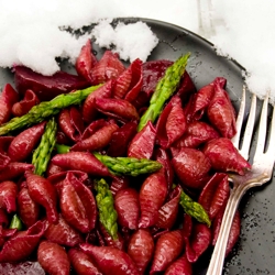 Ruby Red Pasta… in the Snow!