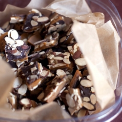 Salted Chocolate Almond Toffee