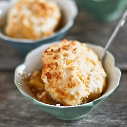 Apple Cobbler with Cheddar Biscuits