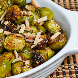 Maple Dijon Roasted Brussels Sprout