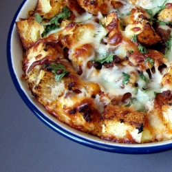 Chickpea and Chorizo Strata