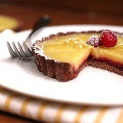 Cranberry-Lemon Chocolate Tart