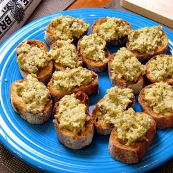 Olive Artichoke Crostini