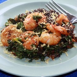 Garlic Shrimp with Kale and Quinoa