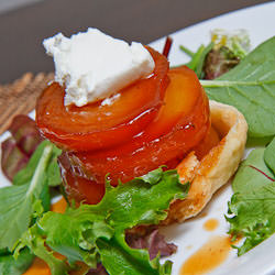 Golden Beet Tatin with Goat Cheese