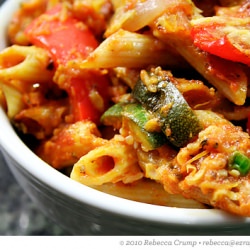 Baked Penne with Roasted Vegetables