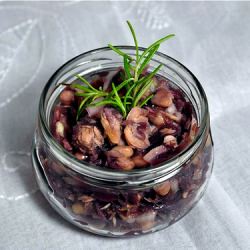 Red Cabbage Salad with White Beans