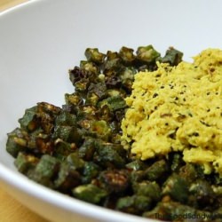 Okra in Curried Coconut Sauce