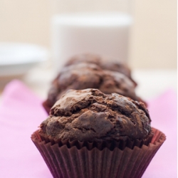 Chocolate Banana Coconut Muffins